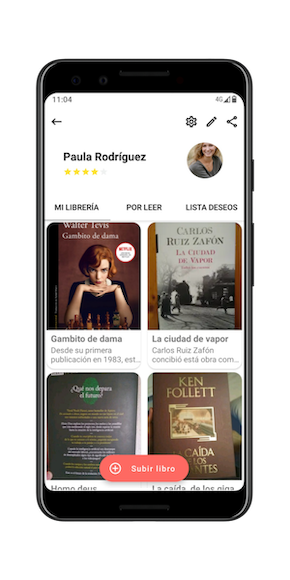 App Bimdu - mi librería para intercambiar mis libros gratis